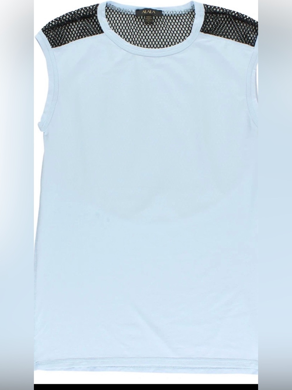 NWT ALALA Light Blue Women's Mesh-Back Tank SZ M